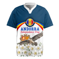 Andorra Independence Day Rugby Jersey Freedom Grandella Narcissus Falcon Map Flag
