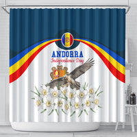 Andorra Independence Day Shower Curtain Freedom Grandella Narcissus Falcon Map Flag