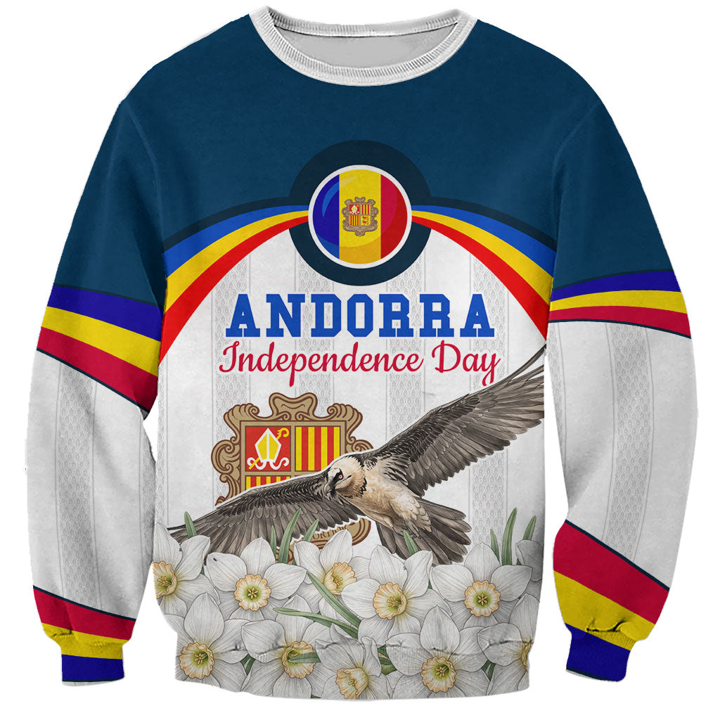 Andorra Independence Day Sweatshirt Freedom Grandella Narcissus Falcon Map Flag