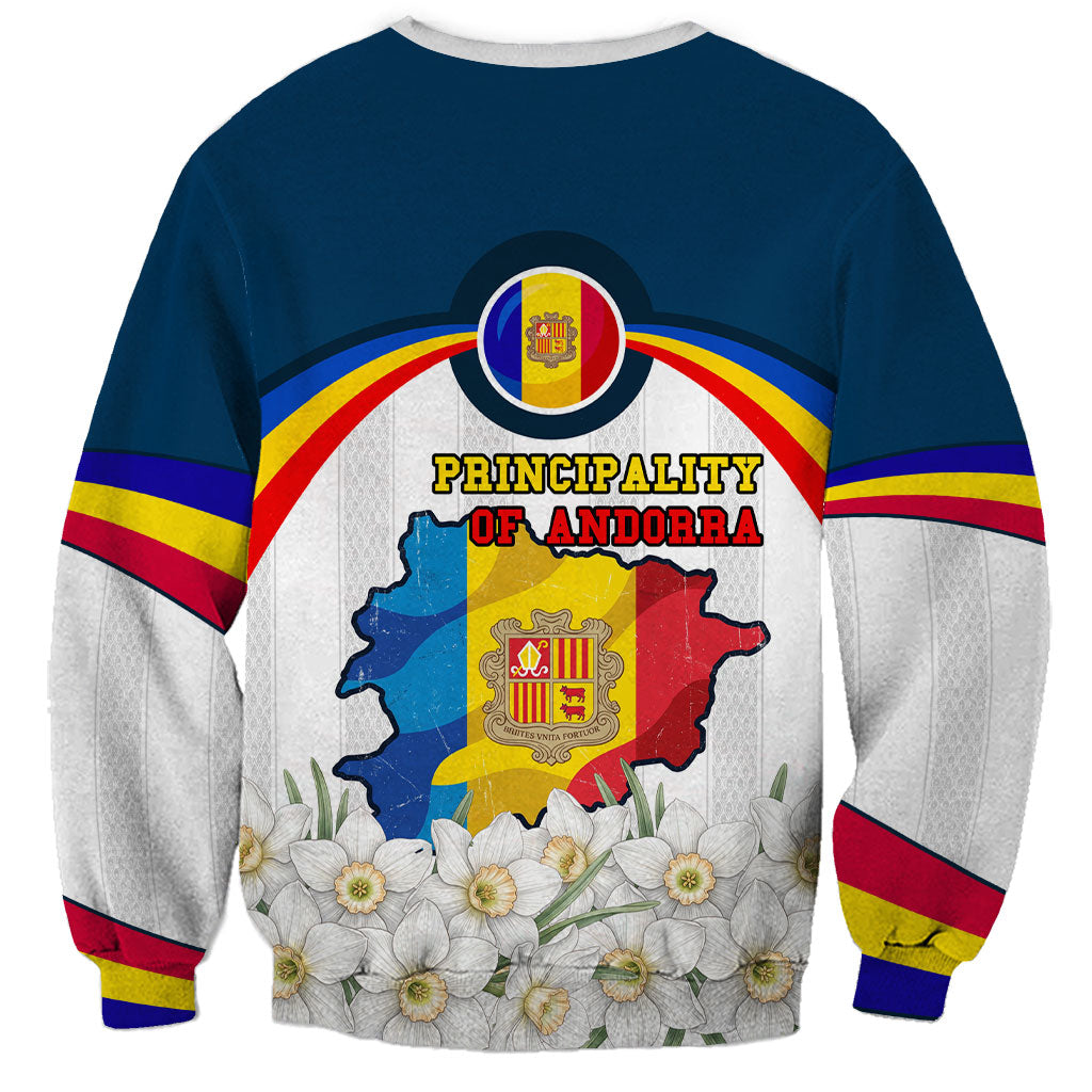 Andorra Independence Day Sweatshirt Freedom Grandella Narcissus Falcon Map Flag