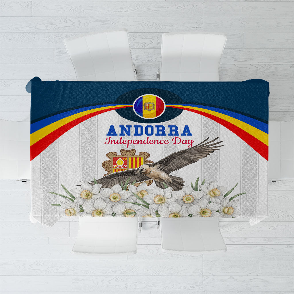 Andorra Independence Day Tablecloth Freedom Grandella Narcissus Falcon Map Flag