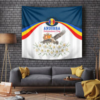 Andorra Independence Day Tapestry Freedom Grandella Narcissus Falcon Map Flag