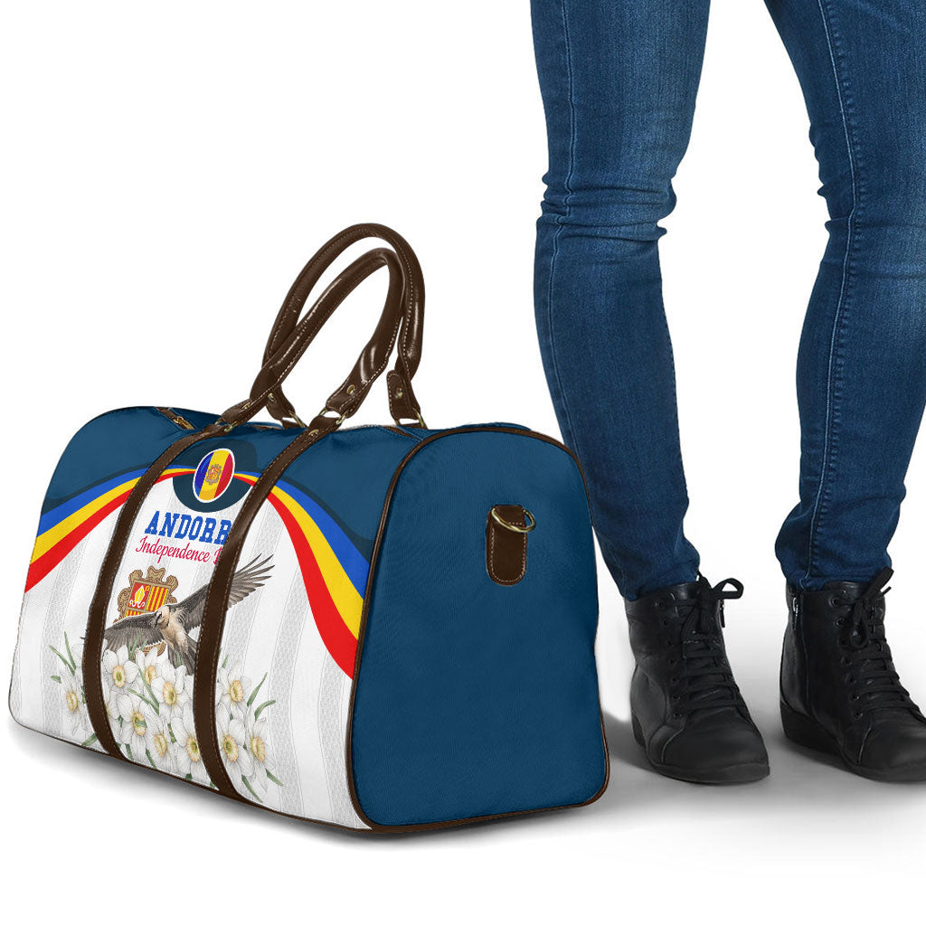 Andorra Independence Day Travel Bag Freedom Grandella Narcissus Falcon Map Flag