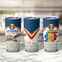 Andorra Independence Day Tumbler Cup Freedom Grandella Narcissus Falcon Map Flag