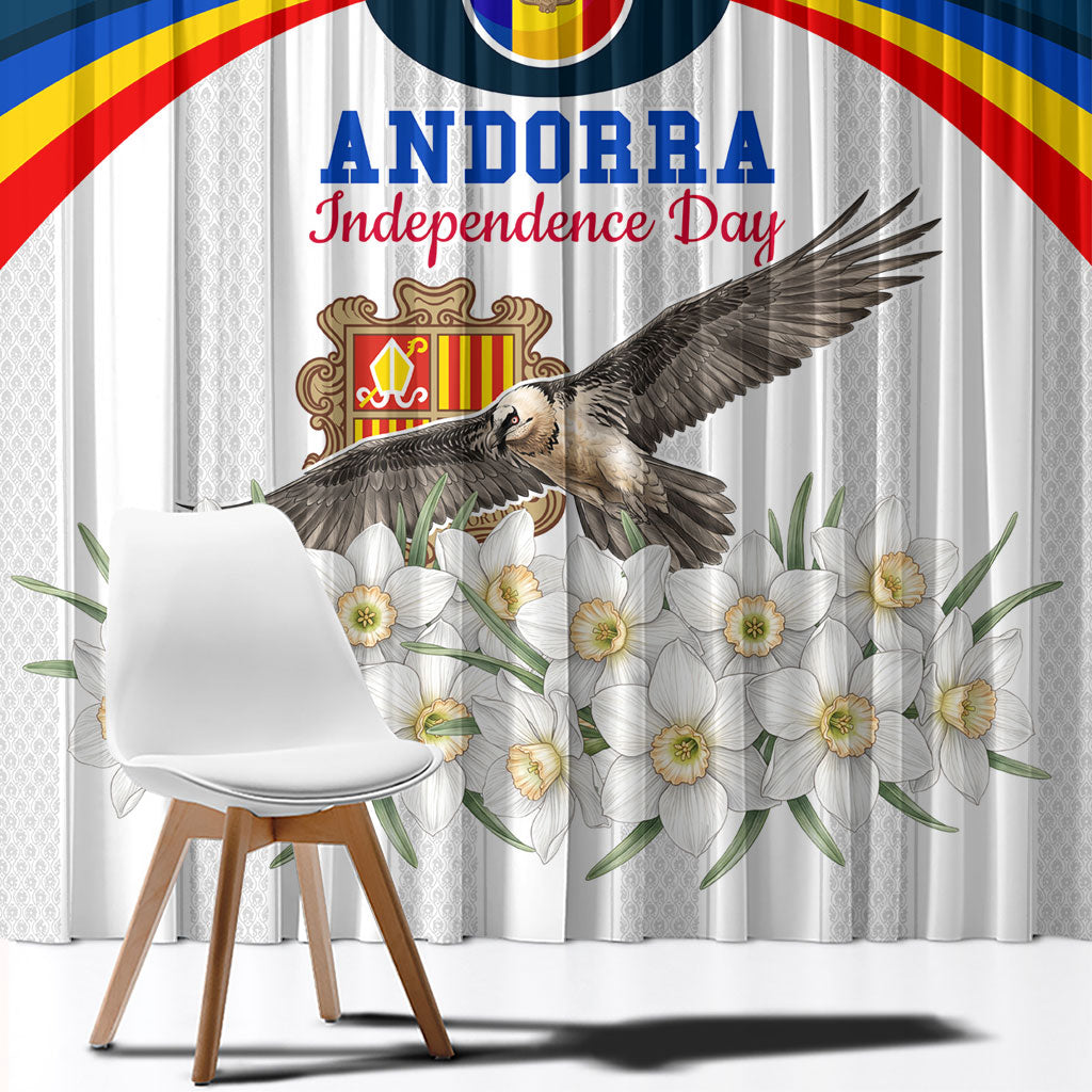 Andorra Independence Day Window Curtain Freedom Grandella Narcissus Falcon Map Flag