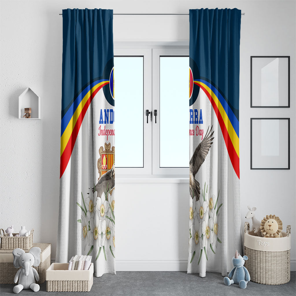 Andorra Independence Day Window Curtain Freedom Grandella Narcissus Falcon Map Flag