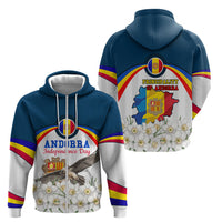 Andorra Independence Day Zip Hoodie Freedom Grandella Narcissus Falcon Map Flag