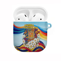 Andorra National Day AirPods Case Coat Of Arms Daffodil Flower Cultural Heritage