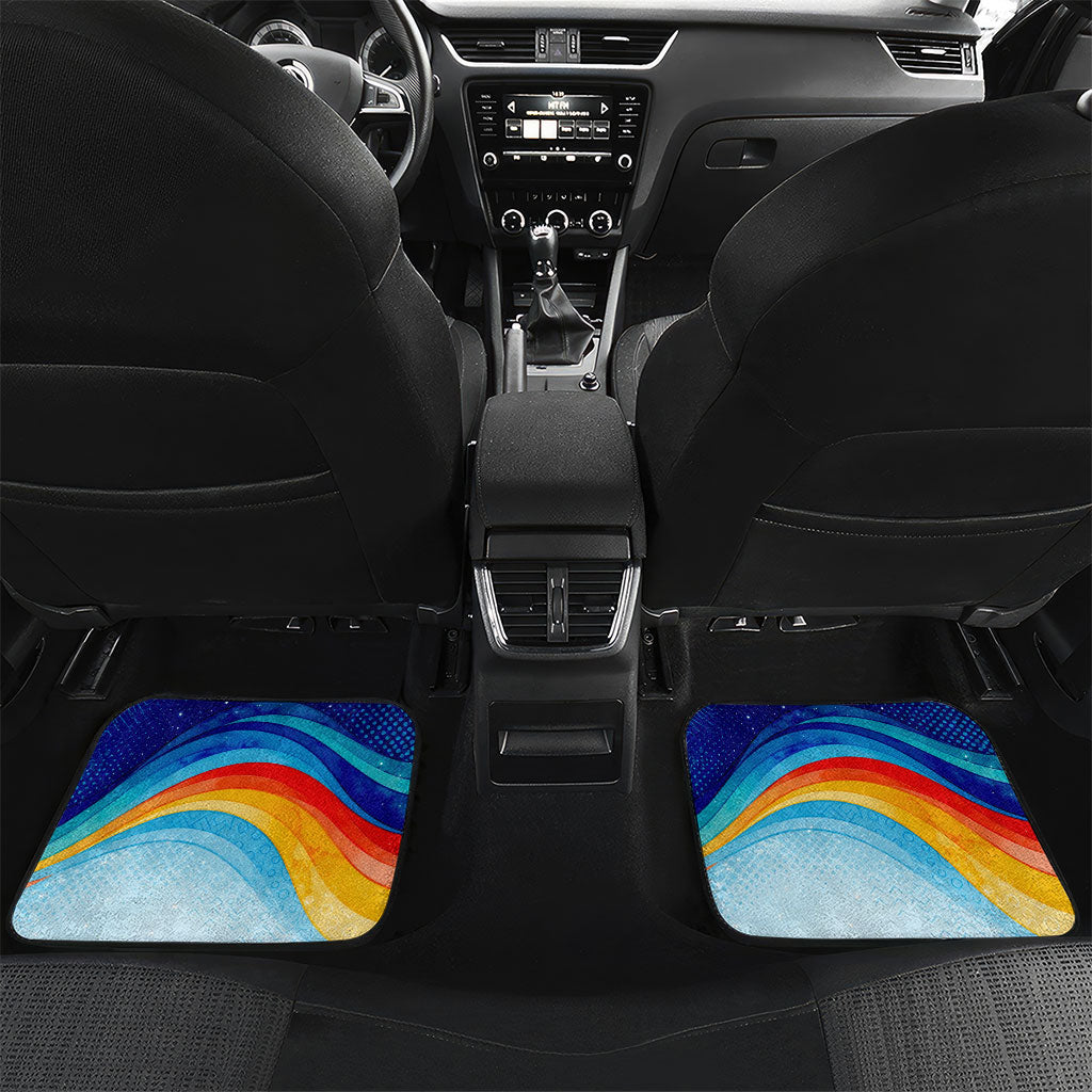 Andorra National Day Car Mats Coat Of Arms Daffodil Flower Cultural Heritage