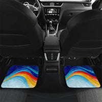Andorra National Day Car Mats Coat Of Arms Daffodil Flower Cultural Heritage