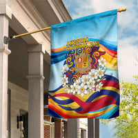 Andorra National Day Garden Flag Coat Of Arms Daffodil Flower Cultural Heritage