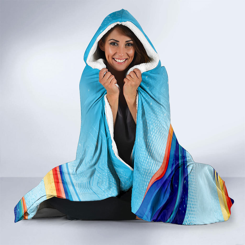 Andorra National Day Hooded Blanket Coat Of Arms Daffodil Flower Cultural Heritage