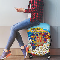 Andorra National Day Luggage Cover Coat Of Arms Daffodil Flower Cultural Heritage