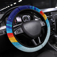 Andorra National Day Steering Wheel Cover Coat Of Arms Daffodil Flower Cultural Heritage
