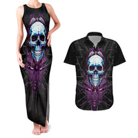 Technology Skull Couples Matching Tank Maxi Dress and Hawaiian Shirt I'm blunt because God rolled me that way - Wonder Print Shop