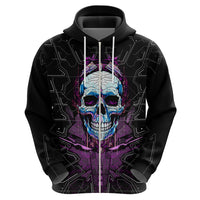 Technology Skull Hoodie I'm blunt because God rolled me that way - Wonder Print Shop