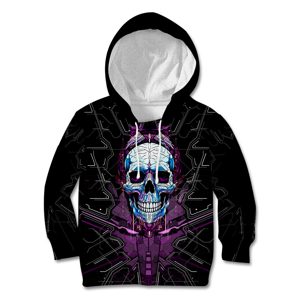 Technology Skull Kid Hoodie I'm blunt because God rolled me that way - Wonder Print Shop