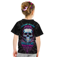 Technology Skull Kid T Shirt I'm blunt because God rolled me that way - Wonder Print Shop