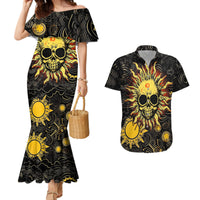 Sun Skull Couples Matching Mermaid Dress and Hawaiian Shirt I May Not Be Perfect But At Least I'm Not You - Wonder Print Shop