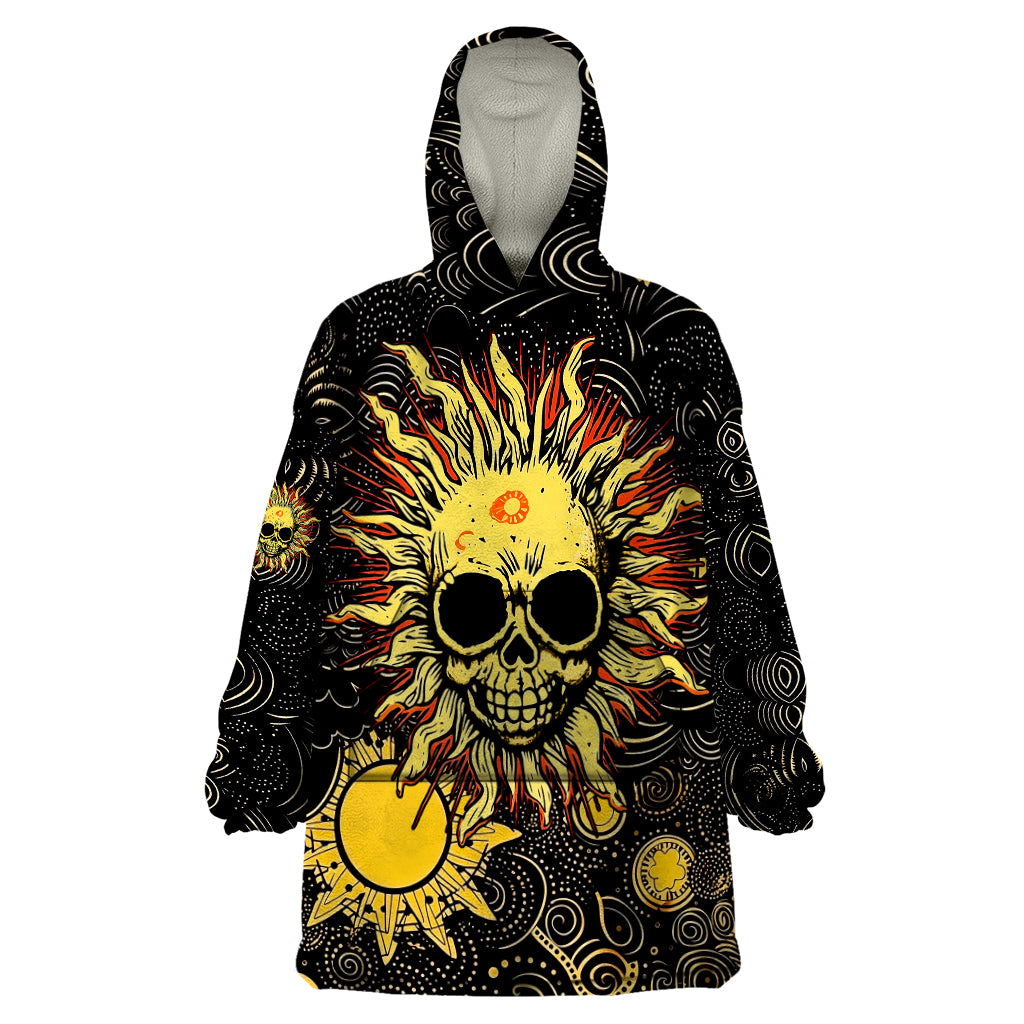 Sun Skull Wearable Blanket Hoodie I May Not Be Perfect But At Least I'm Not You - Wonder Print Shop