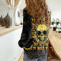 Sun Skull Women Casual Shirt I May Not Be Perfect But At Least I'm Not You - Wonder Print Shop
