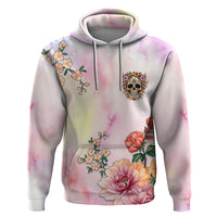 Flower Skull Hoodie She Is Sunshine Mixed With A Little Hurricane - Wonder Print Shop