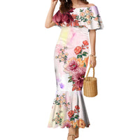 Flower Skull Mermaid Dress She Is Sunshine Mixed With A Little Hurricane - Wonder Print Shop