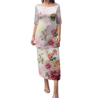 Flower Skull Puletasi She Is Sunshine Mixed With A Little Hurricane - Wonder Print Shop