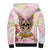 Flower Skull Sherpa Hoodie She Is Sunshine Mixed With A Little Hurricane - Wonder Print Shop