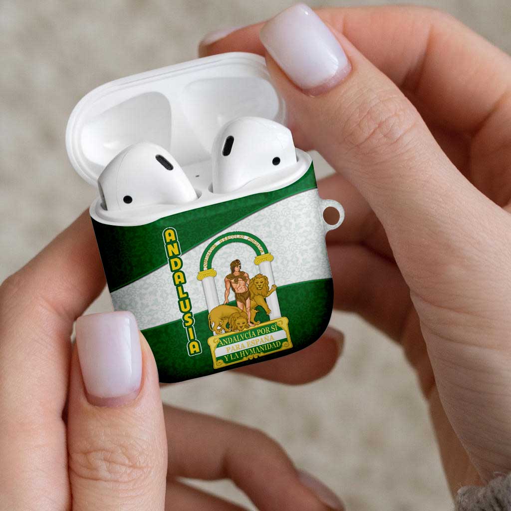 Andalusia Flag AirPods Case Autonomous Community of Spain - Wonder Print Shop