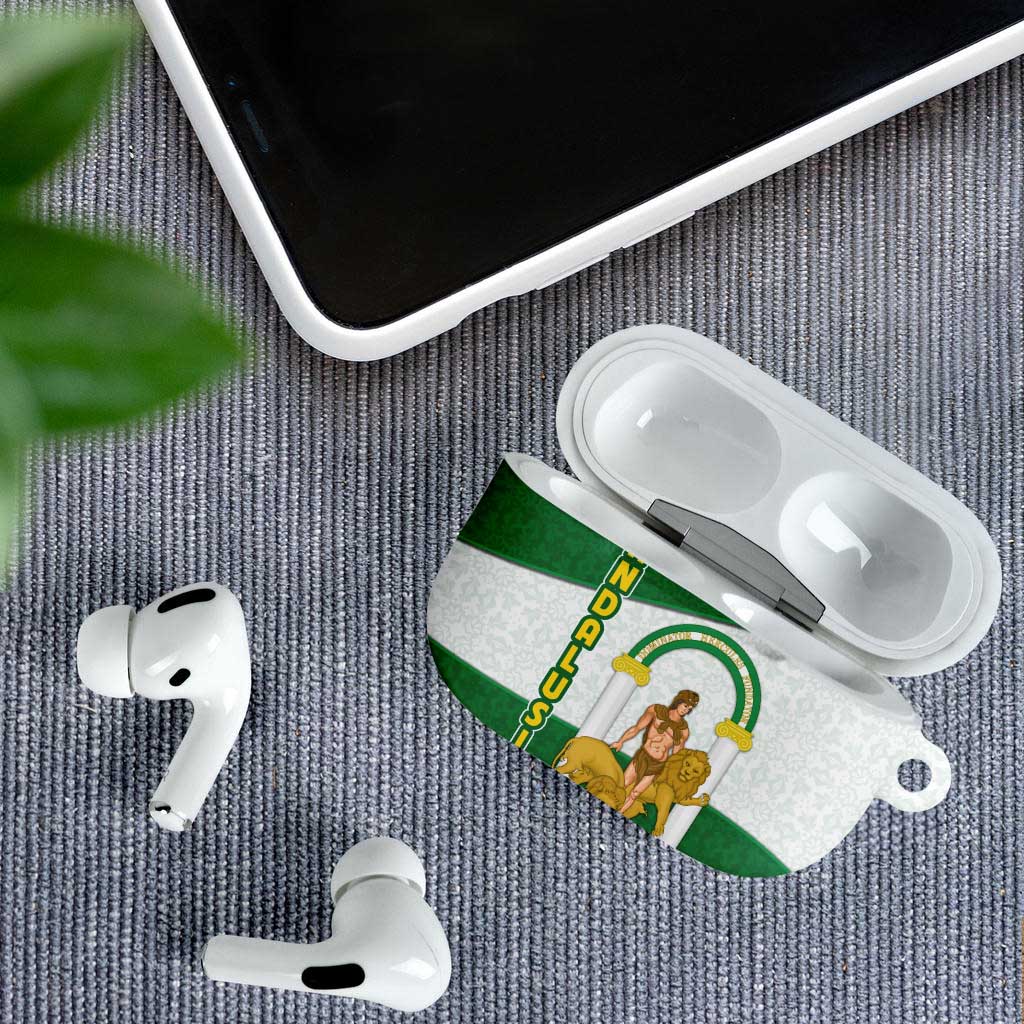 Andalusia Flag AirPods Case Autonomous Community of Spain - Wonder Print Shop