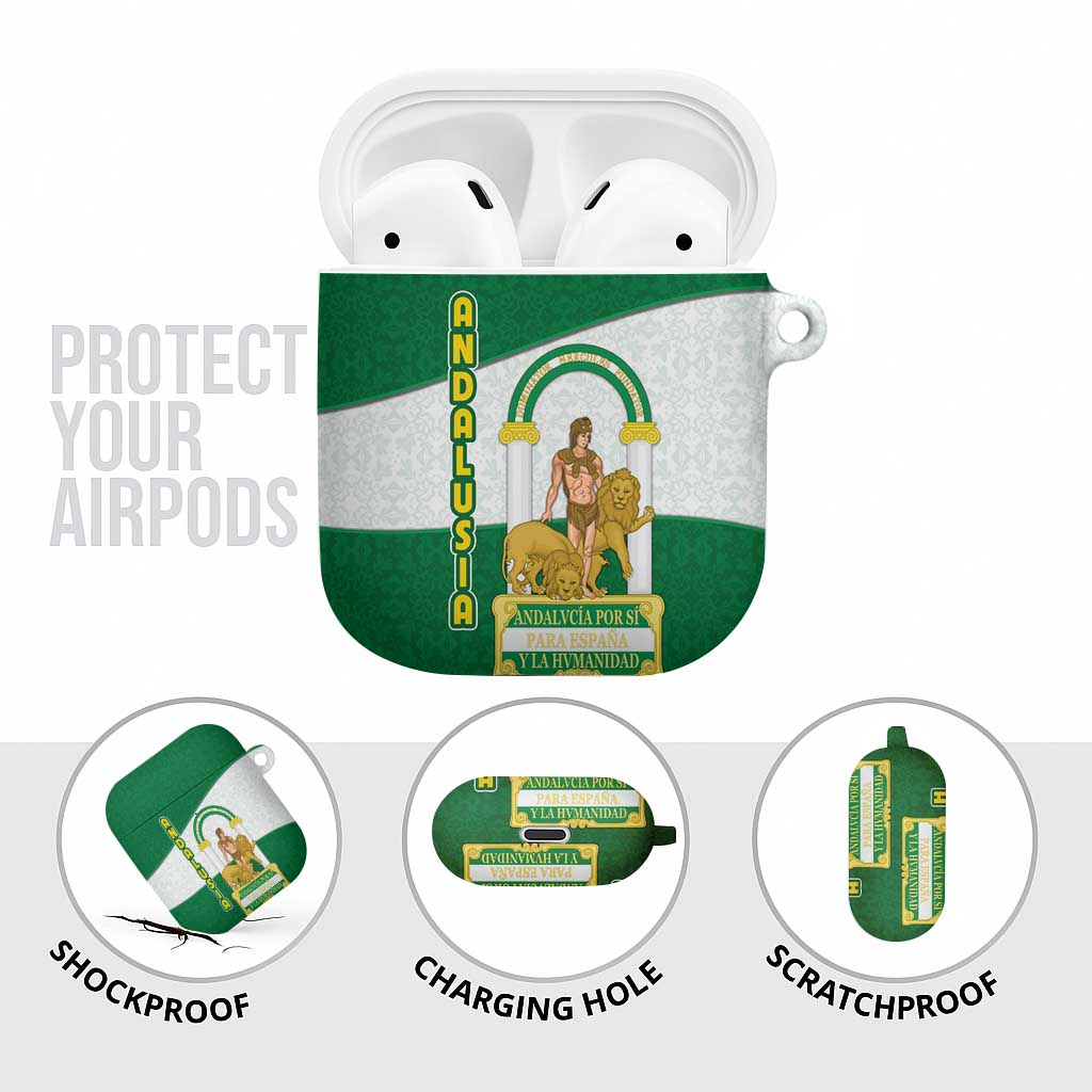 Andalusia Flag AirPods Case Autonomous Community of Spain - Wonder Print Shop