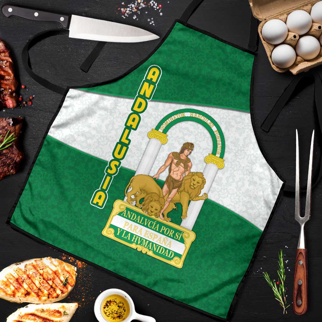 Andalusia Flag Apron Autonomous Community of Spain - Wonder Print Shop