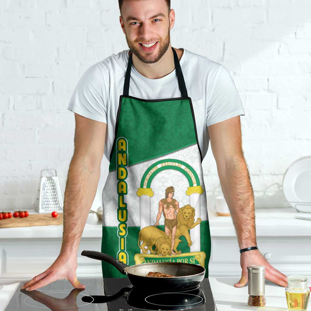 Andalusia Flag Apron Autonomous Community of Spain - Wonder Print Shop