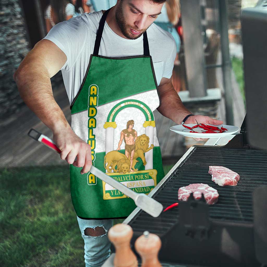 Andalusia Flag Apron Autonomous Community of Spain - Wonder Print Shop