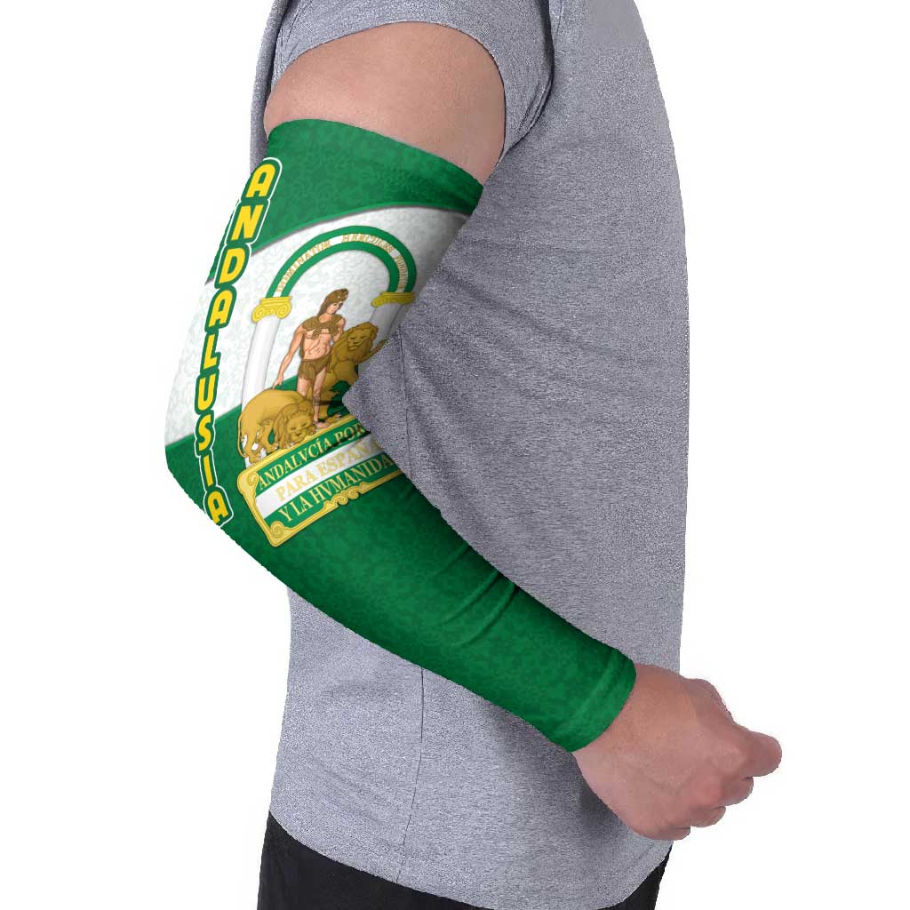 Andalusia Flag Arm Sleeves Autonomous Community of Spain - Wonder Print Shop