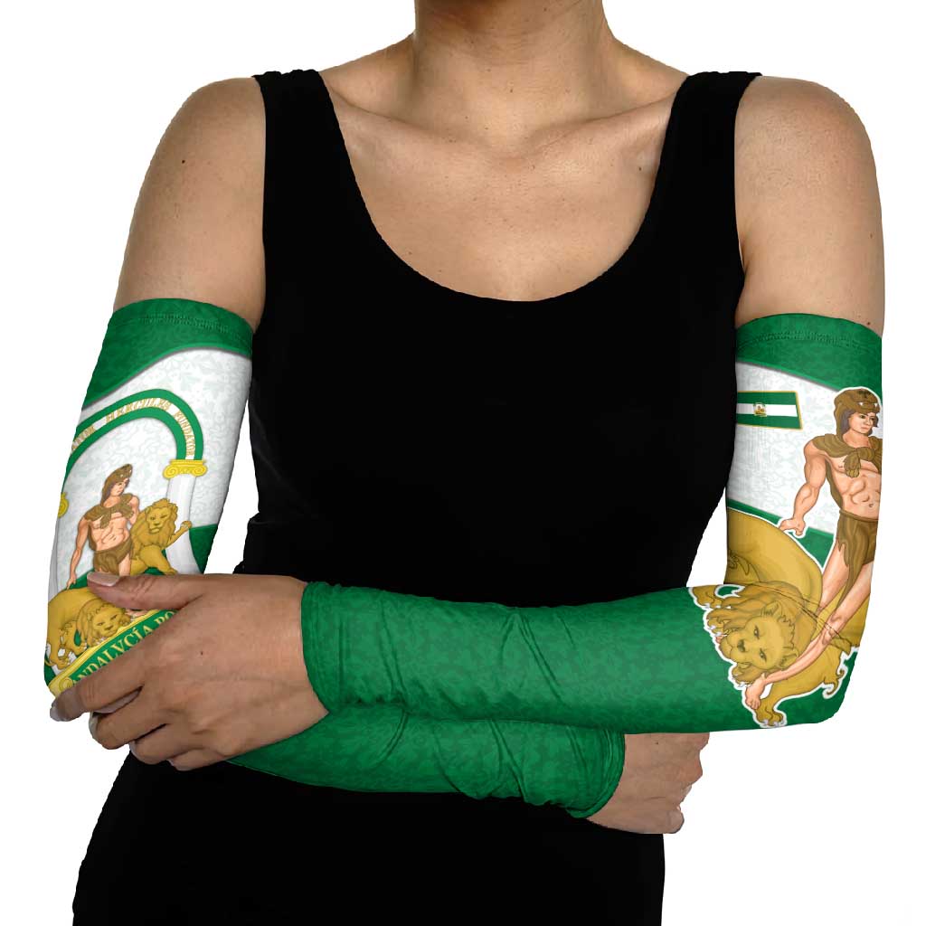 Andalusia Flag Arm Sleeves Autonomous Community of Spain - Wonder Print Shop