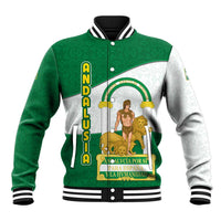Andalusia Flag Baseball Jacket Autonomous Community of Spain - Wonder Print Shop