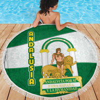Andalusia Flag Beach Blanket Autonomous Community of Spain - Wonder Print Shop