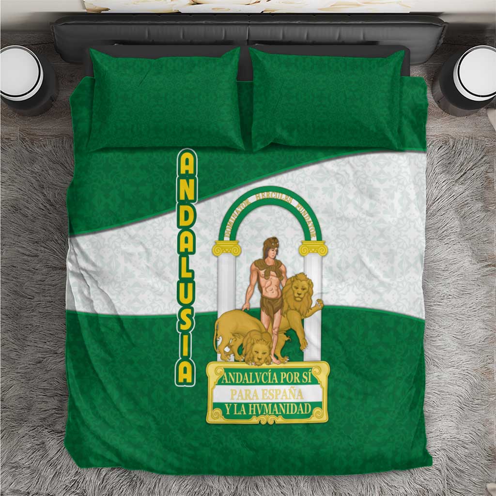 Andalusia Flag Bedding Set Autonomous Community of Spain - Wonder Print Shop
