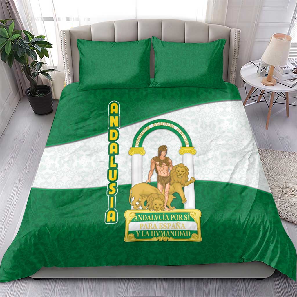 Andalusia Flag Bedding Set Autonomous Community of Spain - Wonder Print Shop