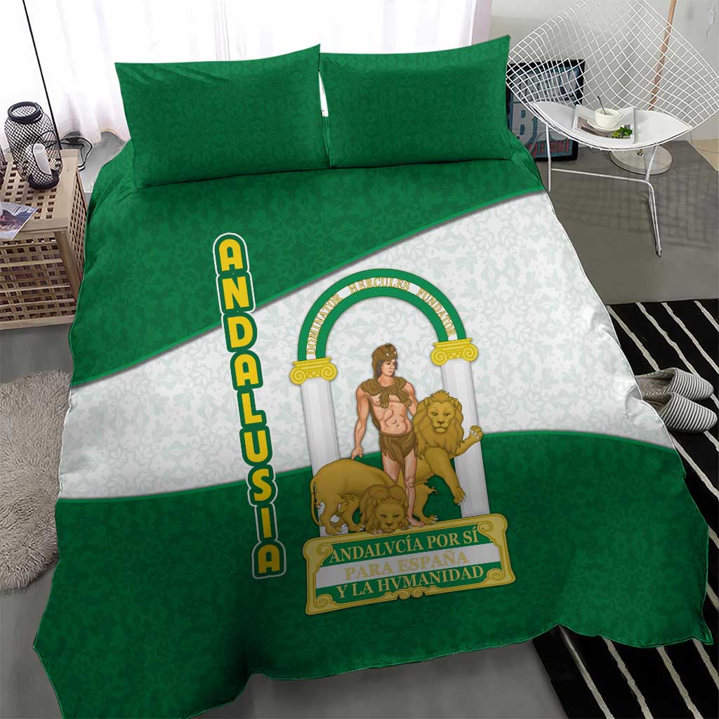 Andalusia Flag Bedding Set Autonomous Community of Spain - Wonder Print Shop