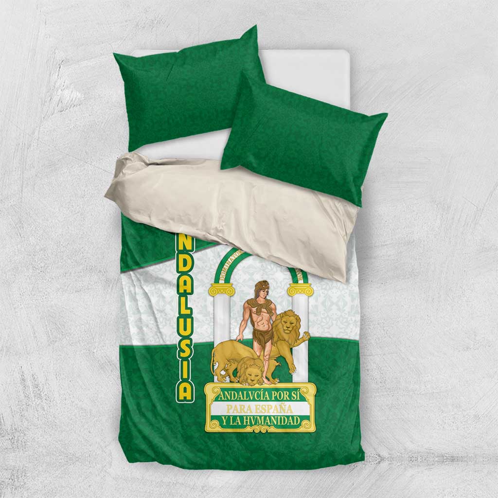 Andalusia Flag Bedding Set Autonomous Community of Spain - Wonder Print Shop