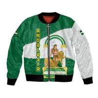 Andalusia Flag Bomber Jacket Autonomous Community of Spain - Wonder Print Shop