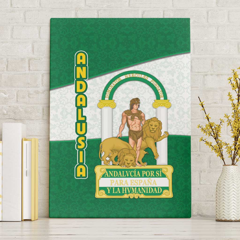 Andalusia Flag Canvas Wall Art Autonomous Community of Spain - Wonder Print Shop