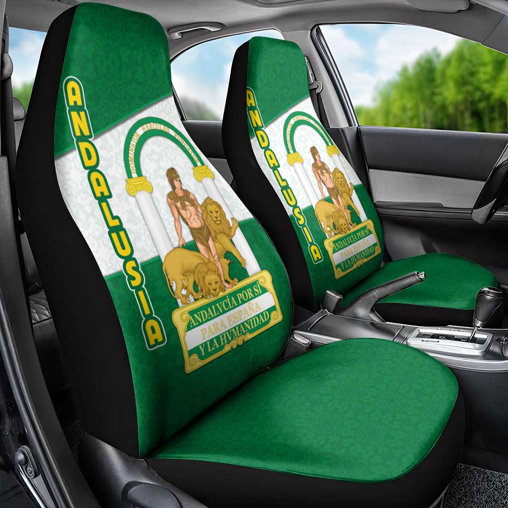 Andalusia Flag Car Seat Cover Autonomous Community of Spain - Wonder Print Shop