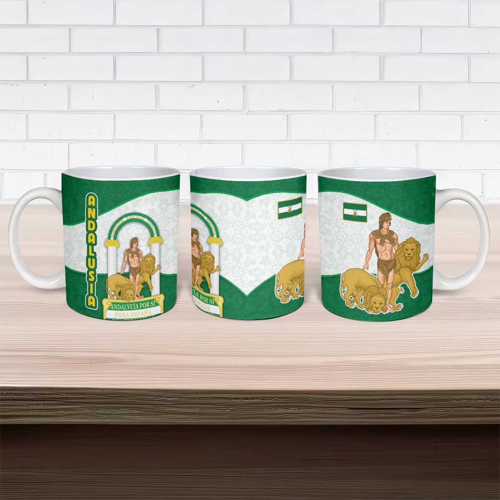 Andalusia Flag Ceramic Mug Autonomous Community of Spain - Wonder Print Shop