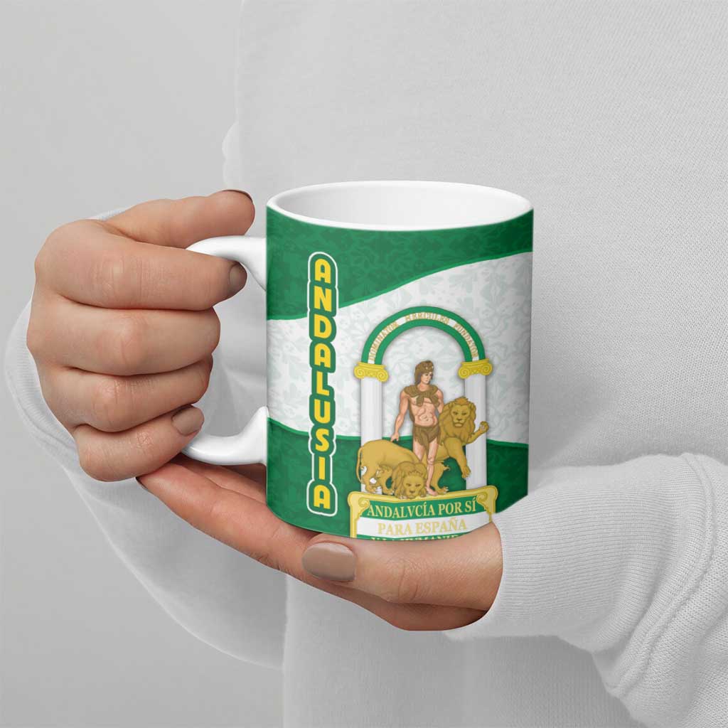 Andalusia Flag Ceramic Mug Autonomous Community of Spain - Wonder Print Shop