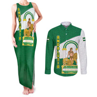 Andalusia Flag Couples Matching Tank Maxi Dress and Long Sleeve Button Shirt Autonomous Community of Spain - Wonder Print Shop