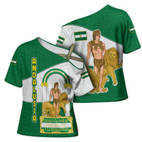 Andalusia Flag Cross Shoulder Shirt Autonomous Community of Spain - Wonder Print Shop